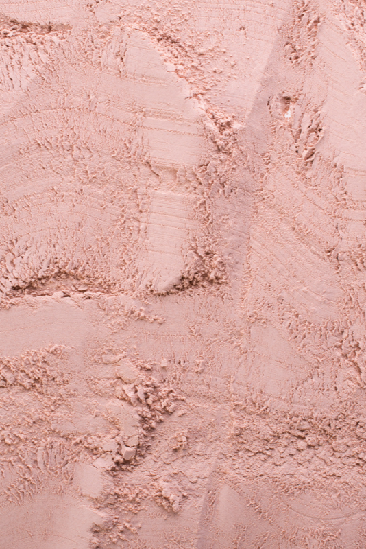 Close-up of pinkish-brown textured material